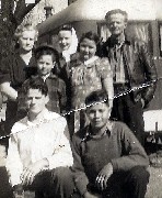 Della, Joy, Edward, George, Thelma, Bruce, Hayes Dorrough
1941ish